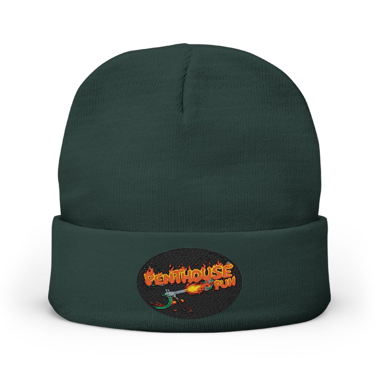 Embroidered Flame Logo Beanie