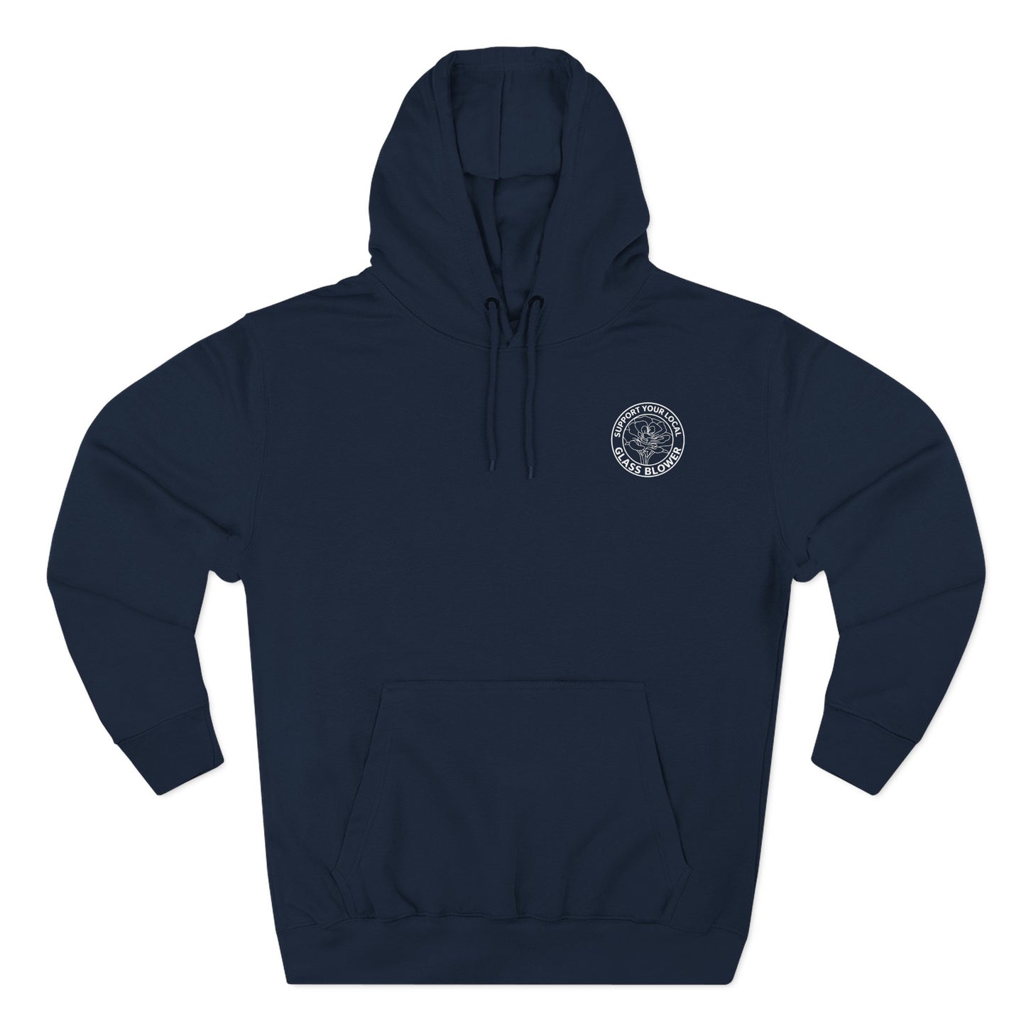 Orange Rose Circle Artwork Hoodie | Floral Back Print