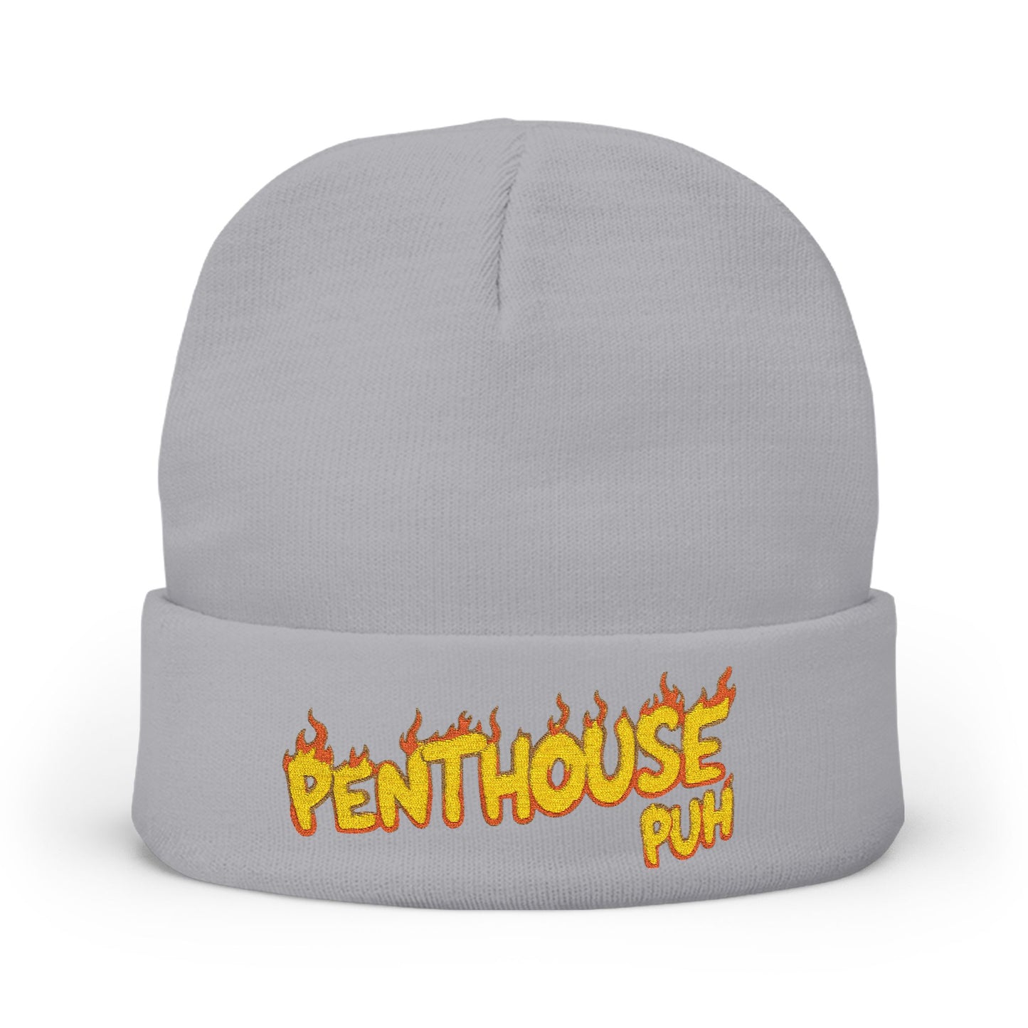 Embroidered Flame Logo Beanie