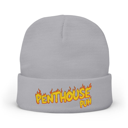 Embroidered Flame Logo Beanie
