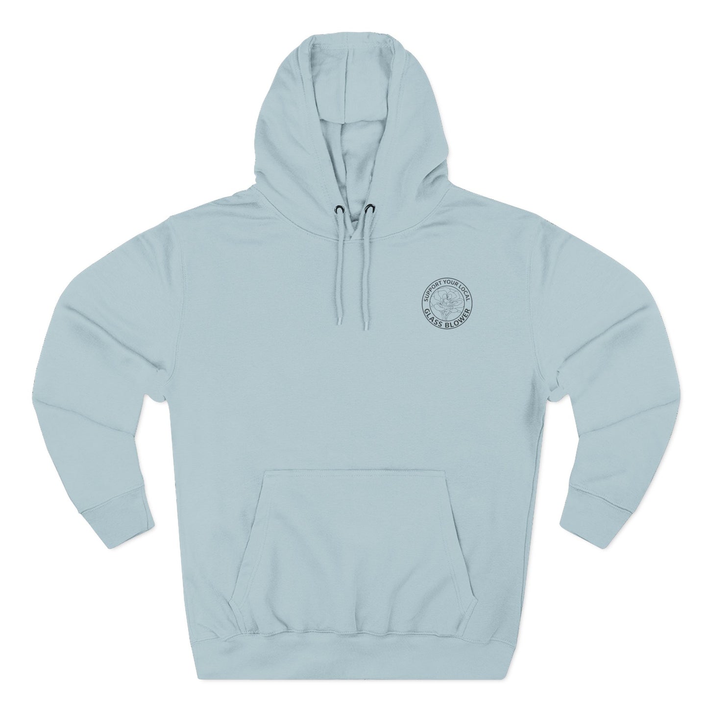 Orange Rose Circle Artwork Hoodie | Floral Back Print