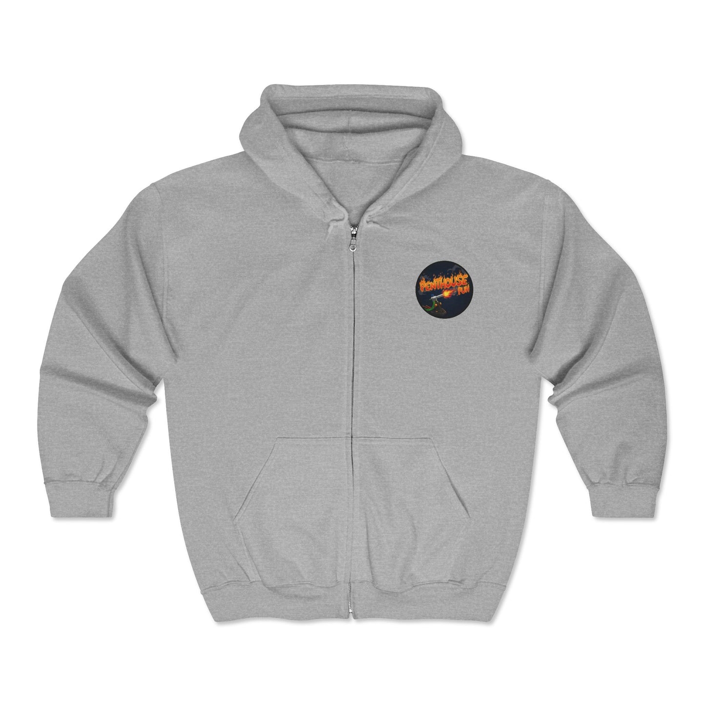 Get Gooderer Penthouse Puh Flame Logo Hoodie | Zip-Up Sweatshirt