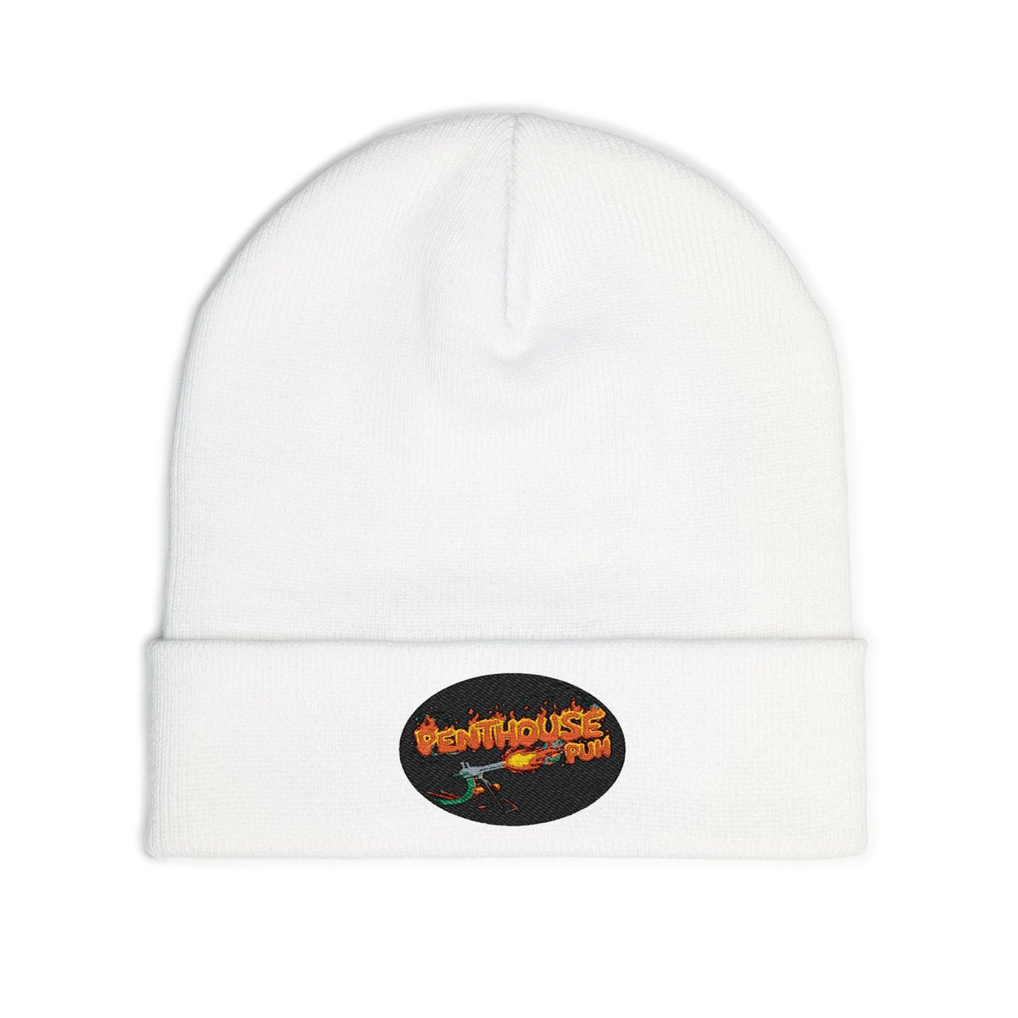 Embroidered Flame Logo Beanie