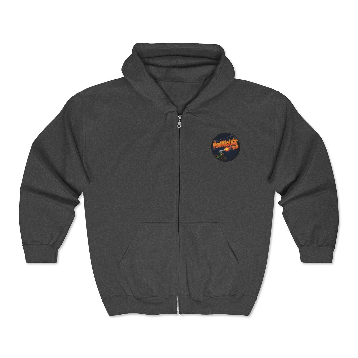 Get Gooderer Penthouse Puh Flame Logo Hoodie | Zip-Up Sweatshirt