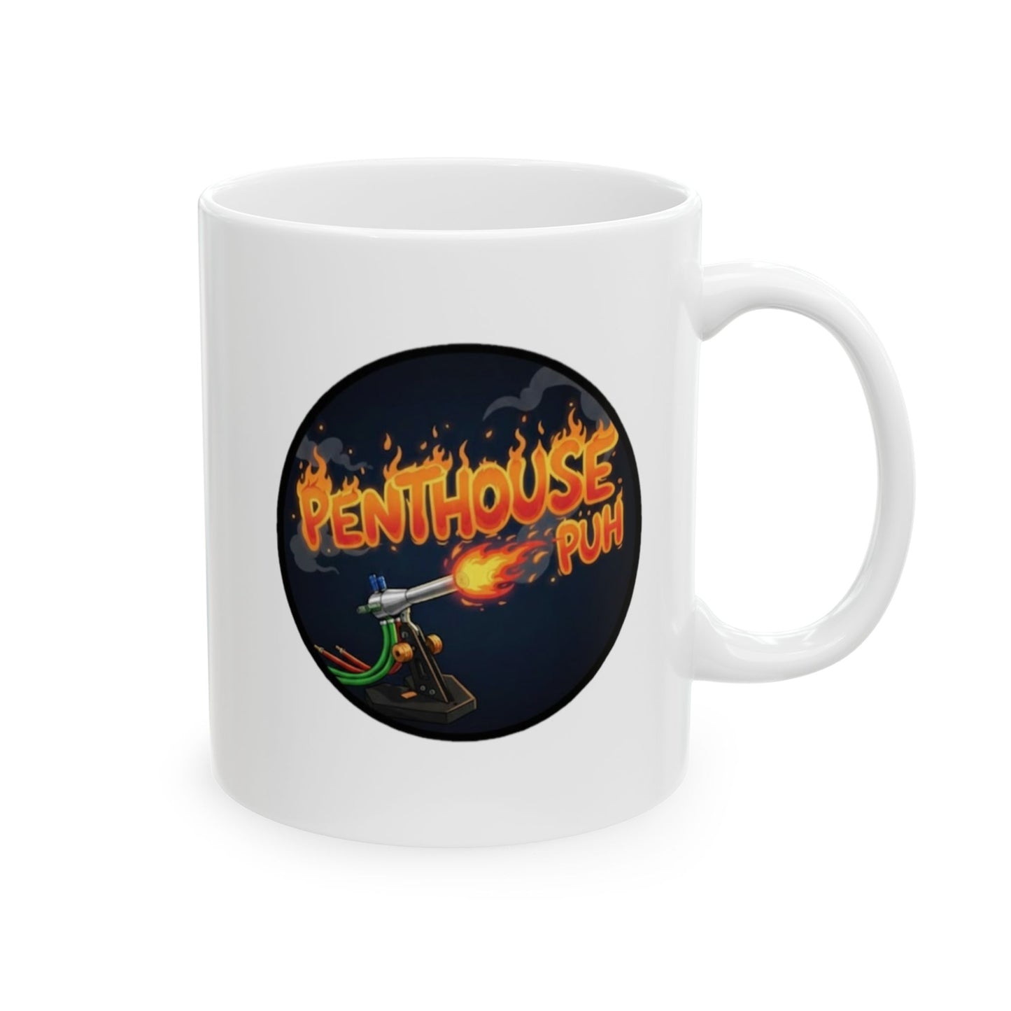 Penthouse Puh Coffee Cup - White (11oz, 15oz)