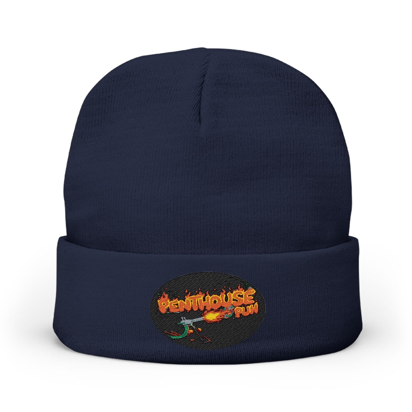 Embroidered Flame Logo Beanie