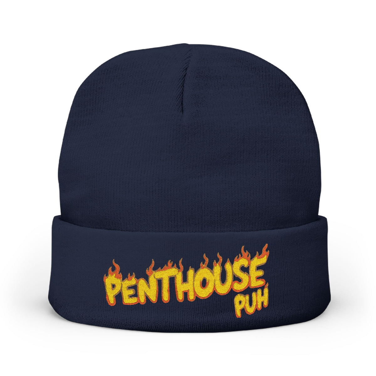 Embroidered Flame Logo Beanie