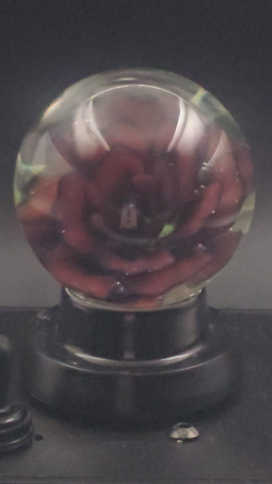 Custom Order (Poppy Red & Jet Black Floral Marble)
