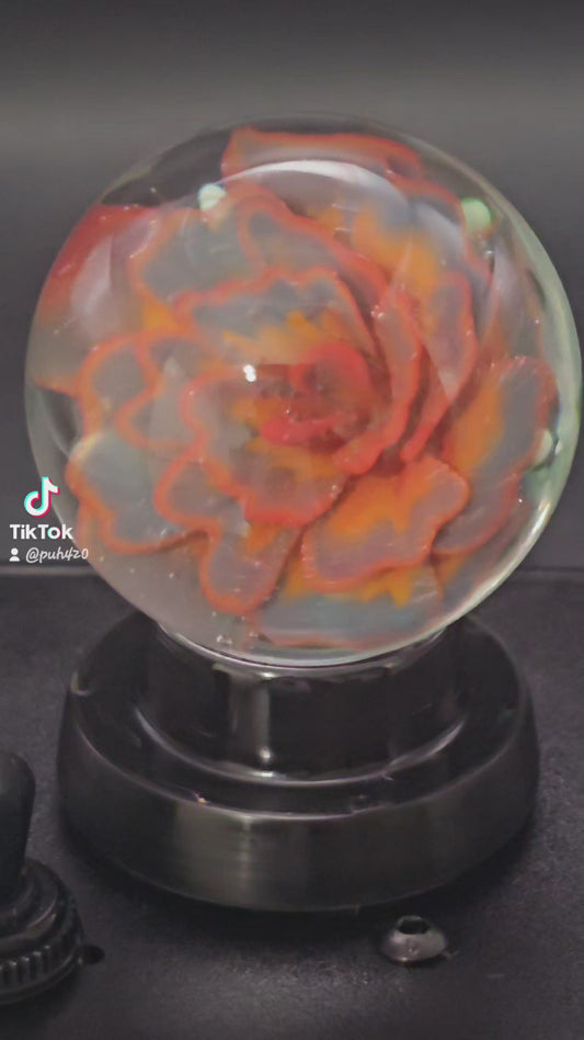 OJ Orange, Purple Urple, & Poppy Red Floral Marble