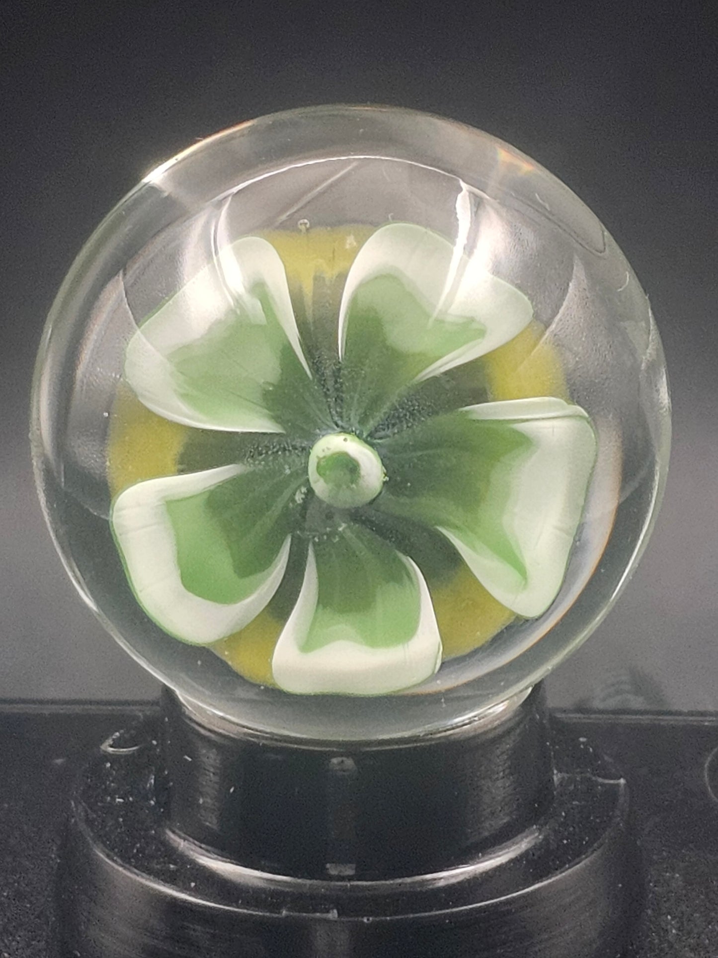 Canary Yellow & Turbo Amethyst Floral Marble