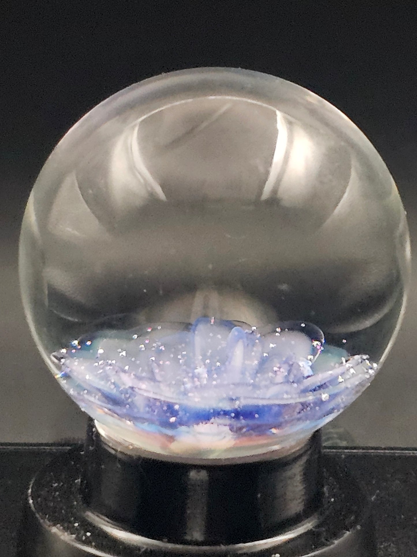 Ozone & Purple Lollipop Floral Marble