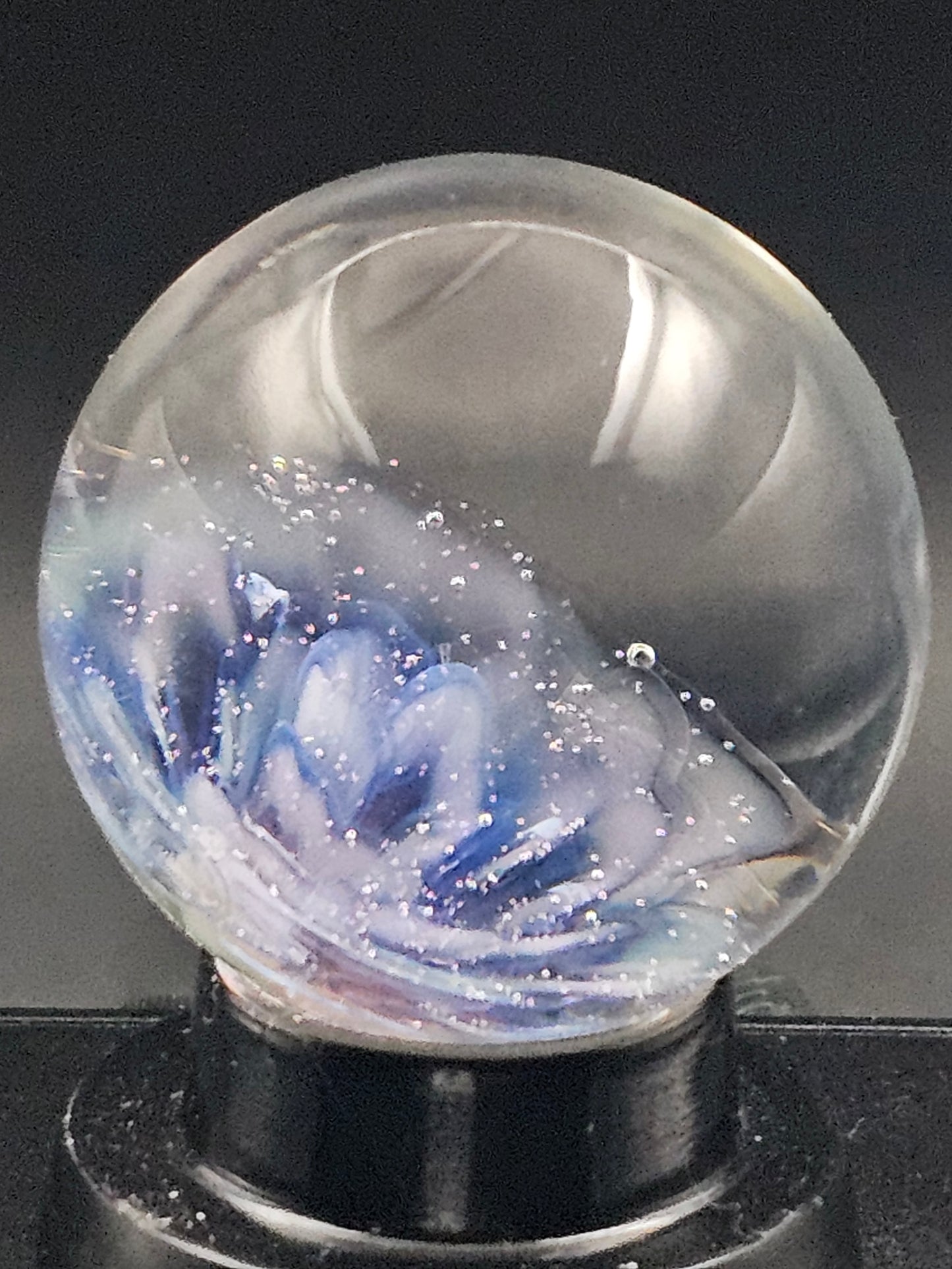Ozone & Purple Lollipop Floral Marble