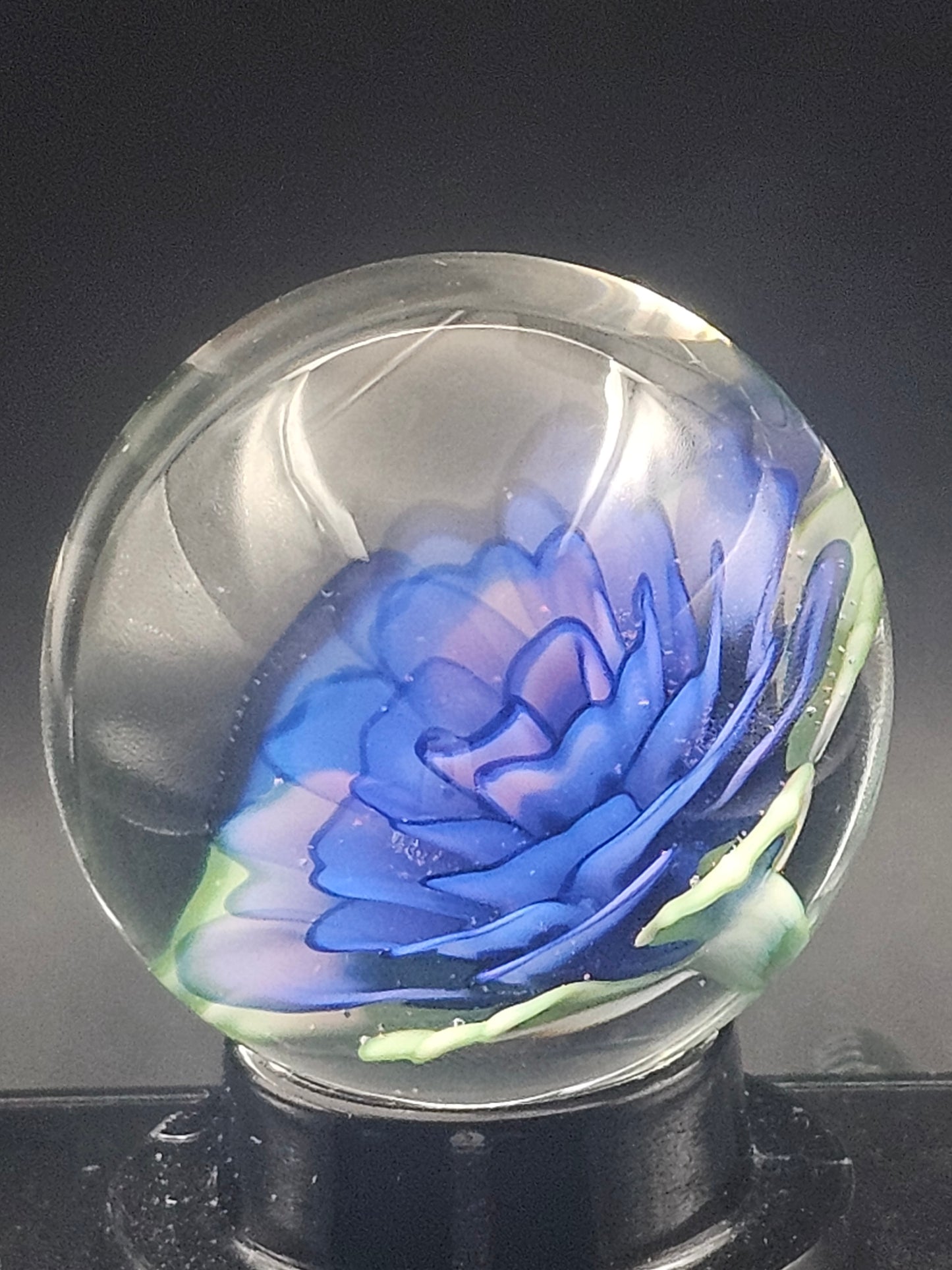 Glopal & Turbo Cobalt Floral Marble (Pink Glow in Blacklight)