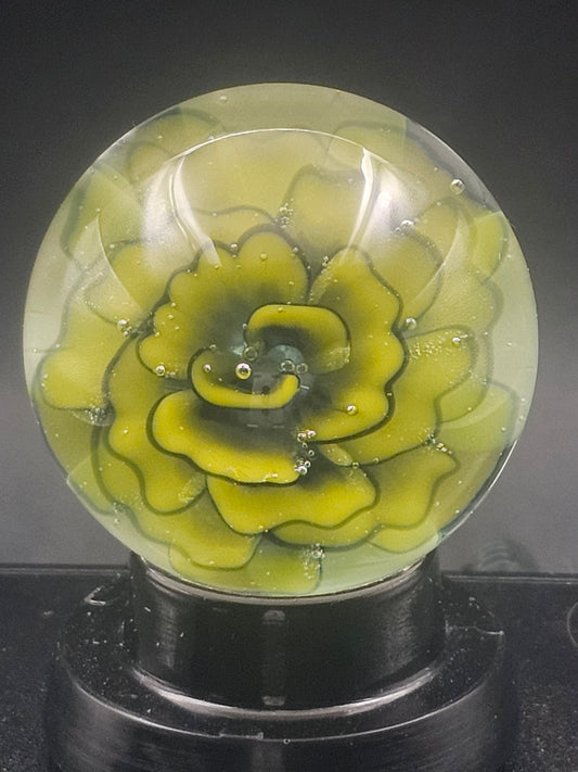 Canary Yellow & Turbo Amethyst Floral Marble