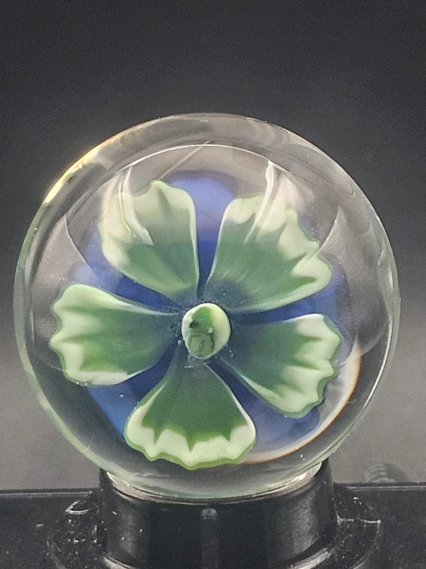 Glopal & Turbo Cobalt Floral Marble (Pink Glow in Blacklight)
