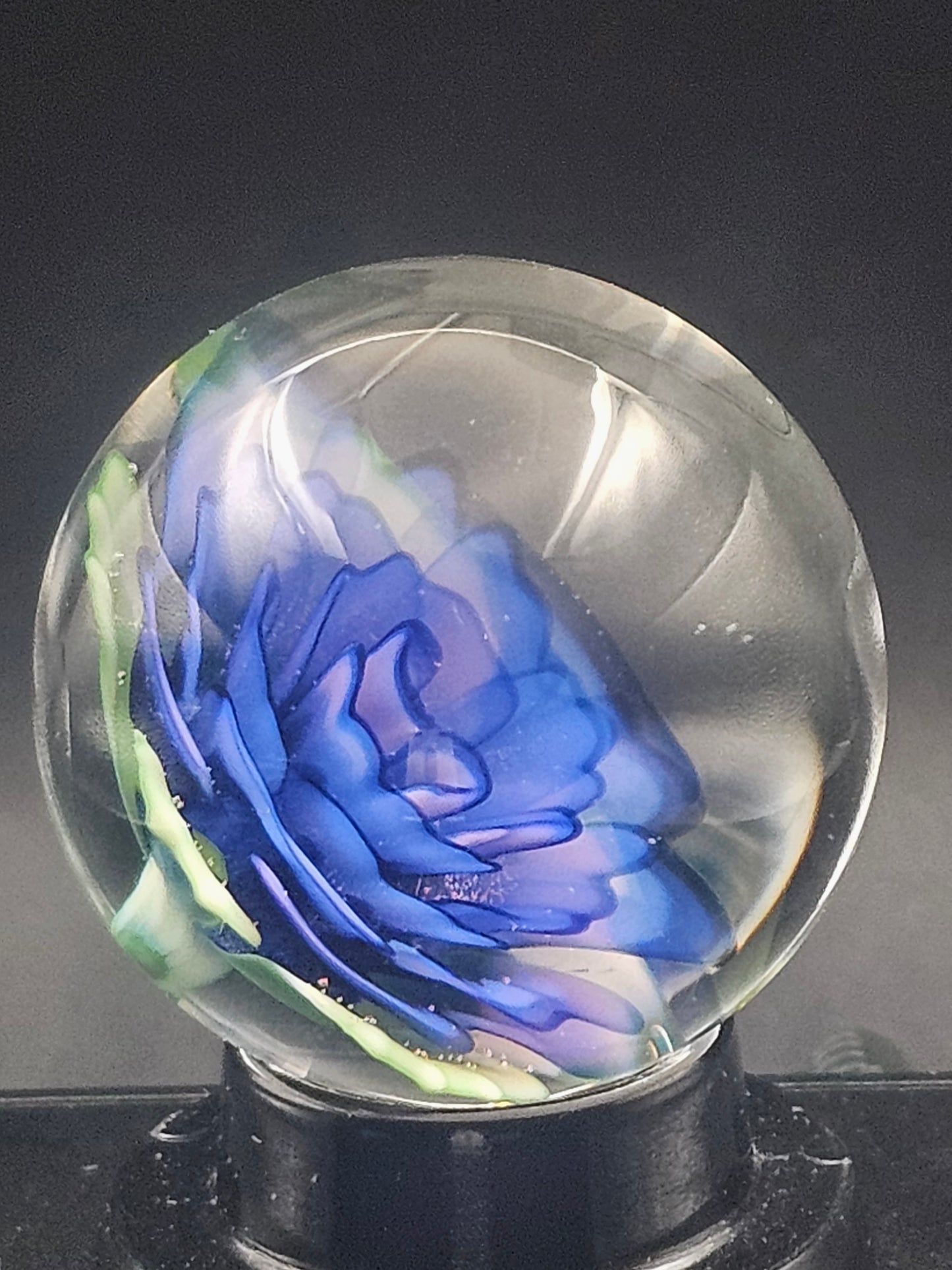 Glopal & Turbo Cobalt Floral Marble (Pink Glow in Blacklight)