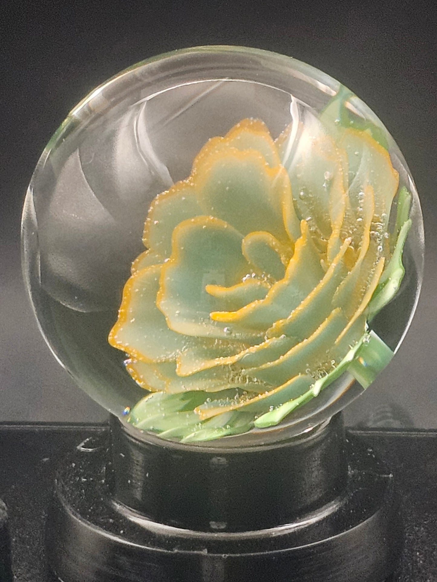 Really Teally & Lava Orange Floral Marble