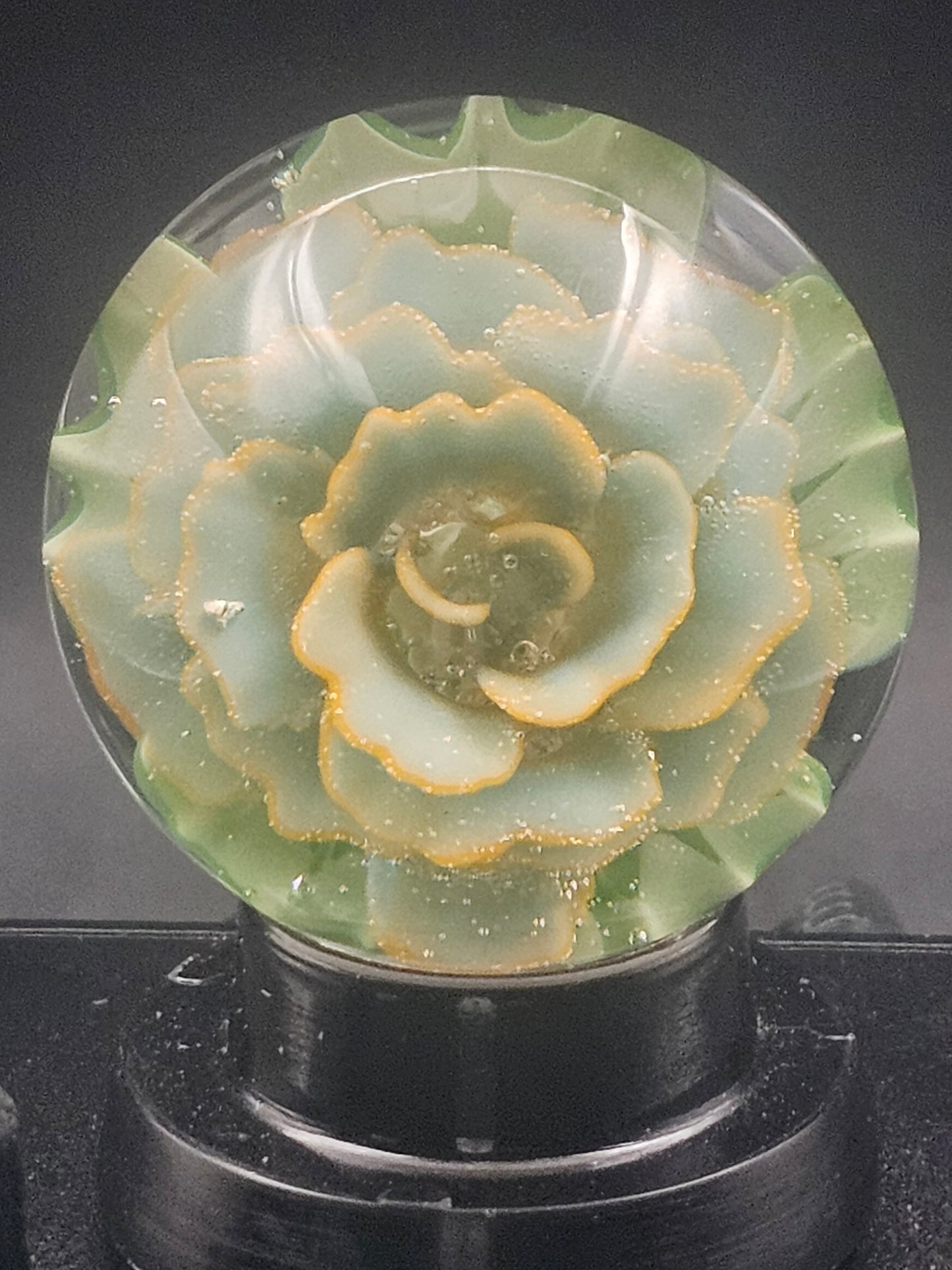 Really Teally & Lava Orange Floral Marble