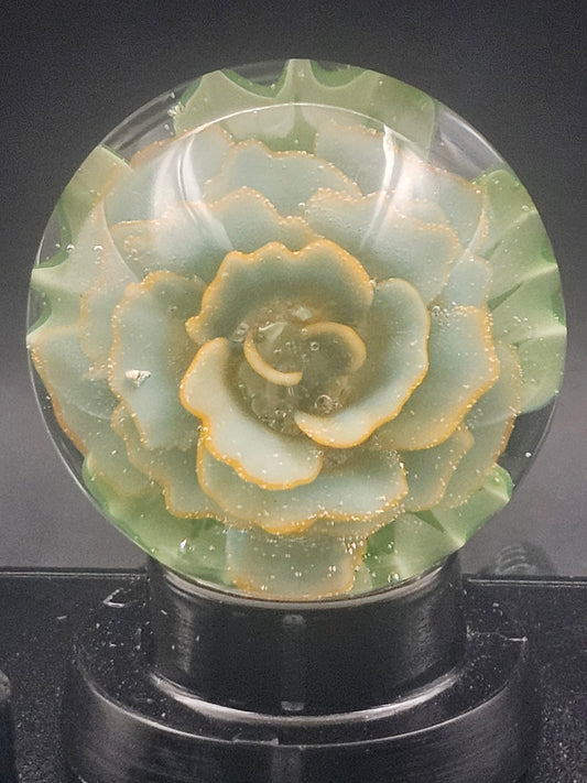 Really Teally & Lava Orange Floral Marble