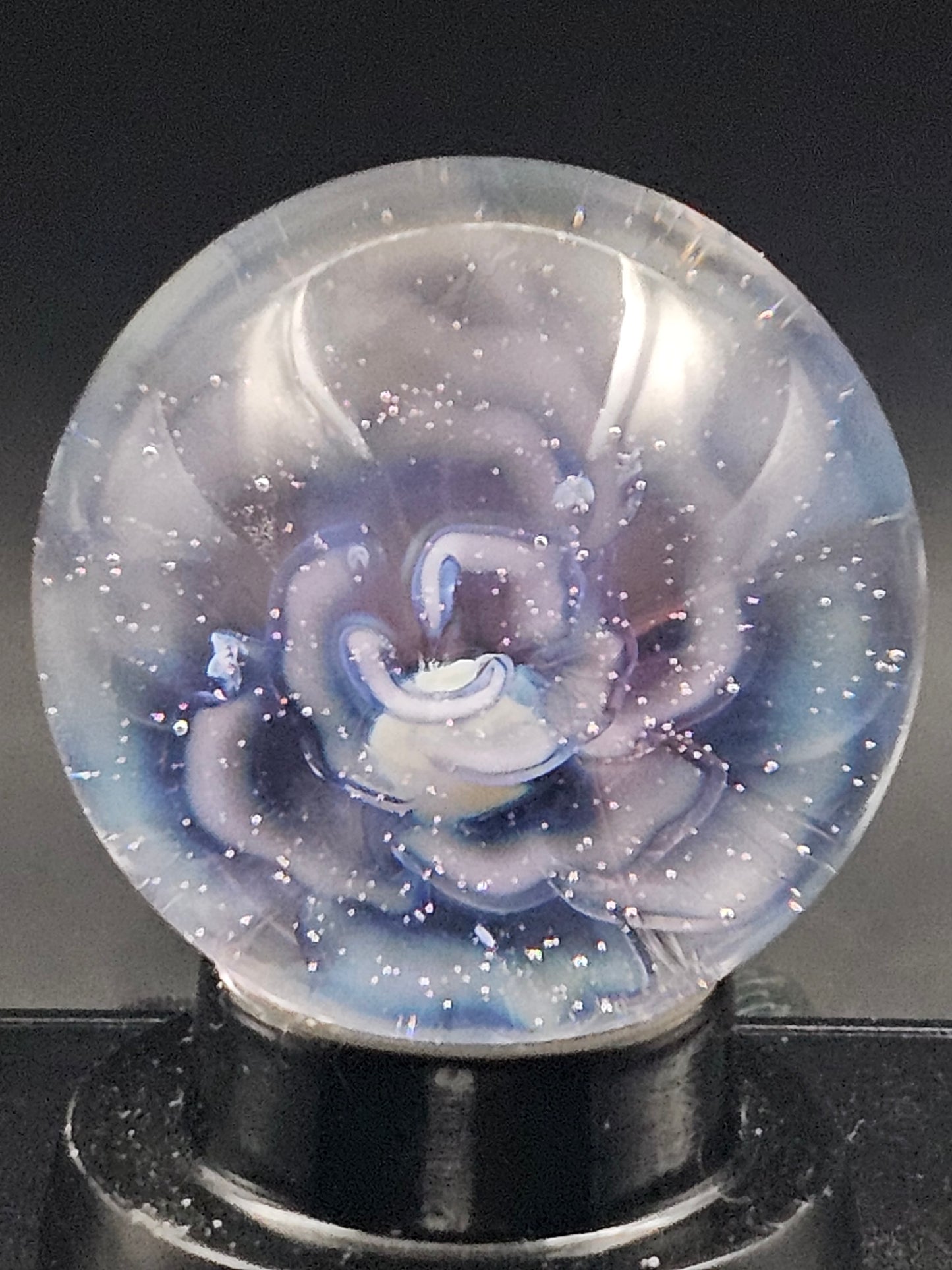 Ozone & Purple Lollipop Floral Marble